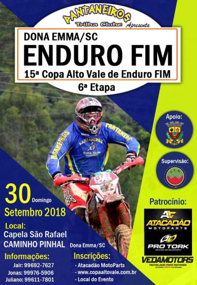 6 Etapa Copa Alto Vale de Enduro FIM - Dona Emma