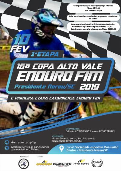 Abertura da Copa Alto Vale de Enduro FIM - Presidente Nereu 